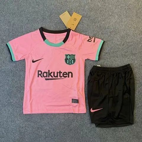 Ensemble de football enfant 20-21 BAR rose — Troisième maillot