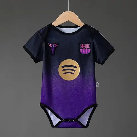 2026/27 Barcelona Black Purple Away Baby Soccer Jersey 9-12 Months