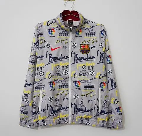 2026/27 Barcelona Gray Windbreaker Size S-2XL