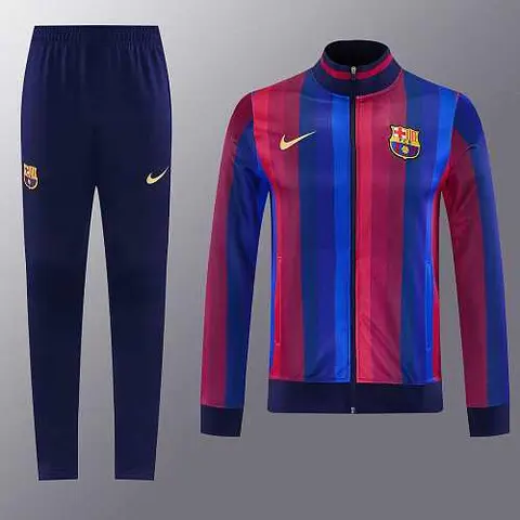 2026/27 Barcelona Red Blue Long Sleeve Jacket Suit S-XXL
