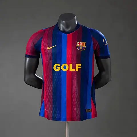 2026/27 Barcelona x Golf Wang El Clasico Home Player Version Soccer Jersey S-4XL