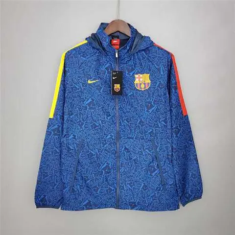 21-22 BAR blue Camouflage Windbreaker