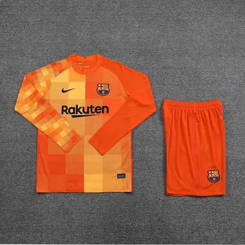 21-22 BAR orange goalkeeper long sleeves