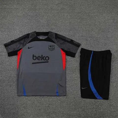 22-23 BAR Training Suit Short Sleeve Kit Black and Gray