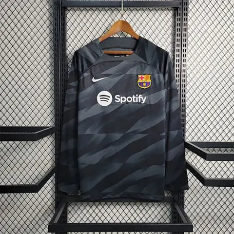 23-24 BAR Black and Gray Goalkeeper long sleeves