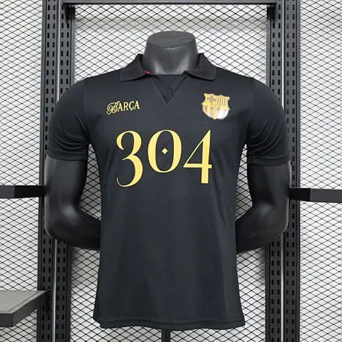 Maillot de football 24-25 BAR 304 noir spécial joueur — Version joueur
