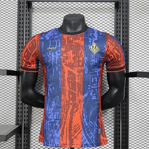Maillot de football 24-25 BAR rouge et bleu spécial — Version joueur