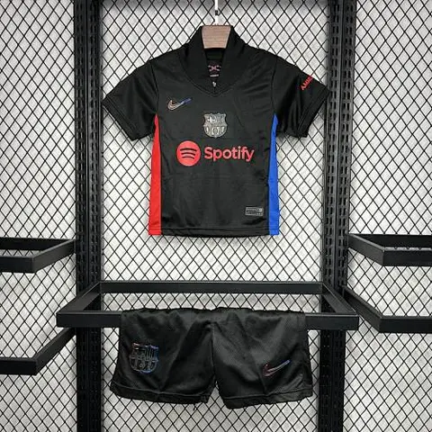 24-25 BAR away black kid kit