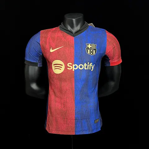 Maillot de football 24-25 BAR rouge bleu — Version joueur