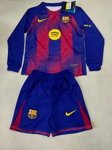 Ensemble de football enfant 25-26 BAR — Domicile · Manches longues