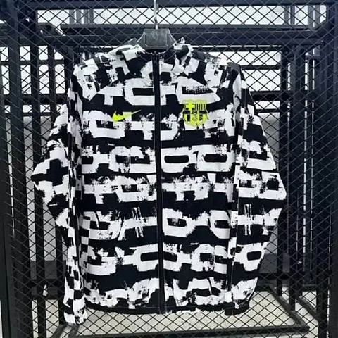 25-26 BAR black and white windbreaker