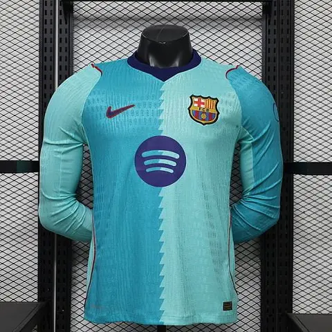 26-27 Player Barcelona Third Away Long Sleeve Kit
