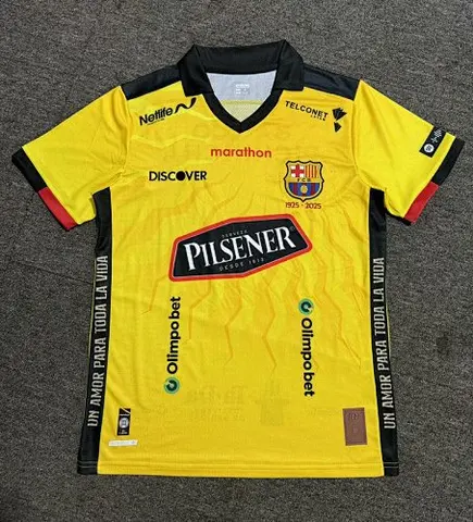 Maillot de football BAR 100e jaune — Rétro