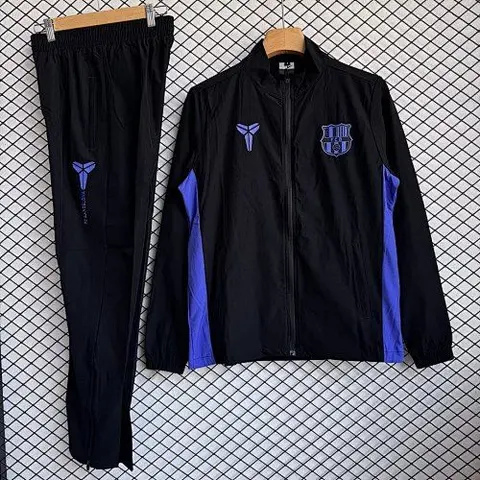 Barcelona 2025/26 Black And Purple Windbreaker Suit Size S-2XL
