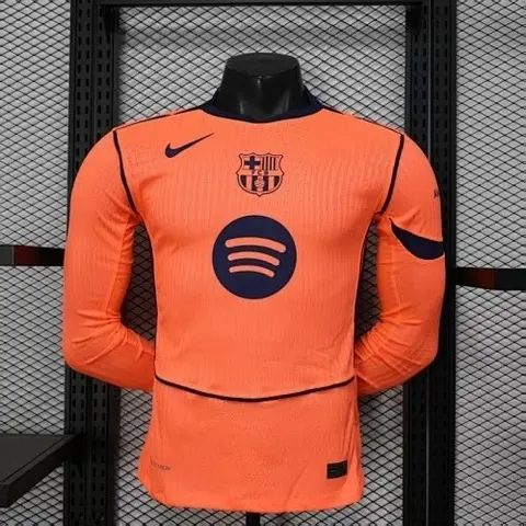 Maillot de football Barcelona — 2025/26 · Troisième maillot · Version joueur · Manches longues