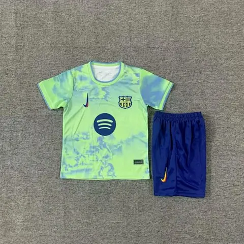 Ensemble de football enfant Barcelona spécial version clair vert — 2025/26