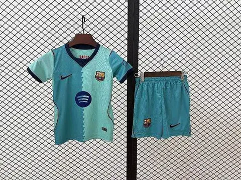 Ensemble de football enfant Barcelona — 2026/27 · Troisième maillot · tailles 16–28