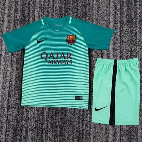 Ensemble de football enfant Barcelona — 2016-17 · Troisième maillot · Rétro