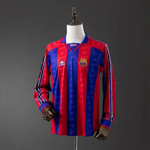 Retro long sleeve Barcelona 96/97 home S-XXL