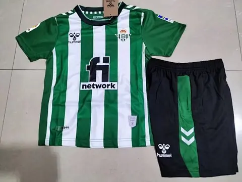 22-23 Real Betis home kids kit