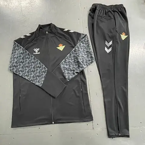 24-25 BTS Black half zipper tracksuit