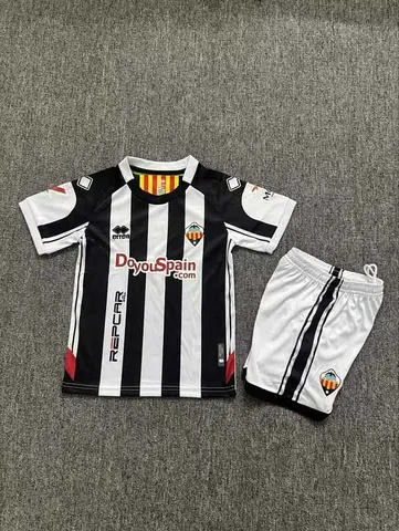2026/27 CD Castellon Home Kids Kit Soccer Jersey 16-28
