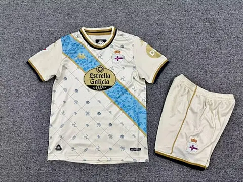 25-26 Deportivo de La Coruna third Away Kid Kit