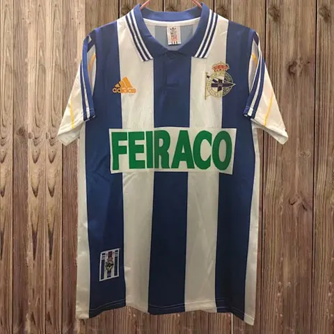 99-00 Deportivo La Coruna home retro jersey