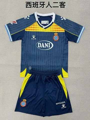 kids kit Espanyol 2025/26 third soccer jersey size 16-28