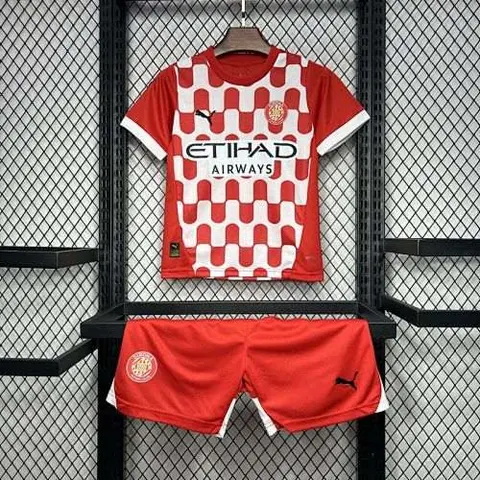 24-25 Girona home kid kit