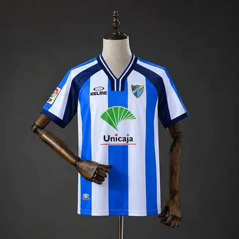 1999/2001 Malaga Blue White Home Retro Soccer Jersey S-XXL
