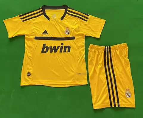 11-12 R MAD yellow goalkeeper kid kit
