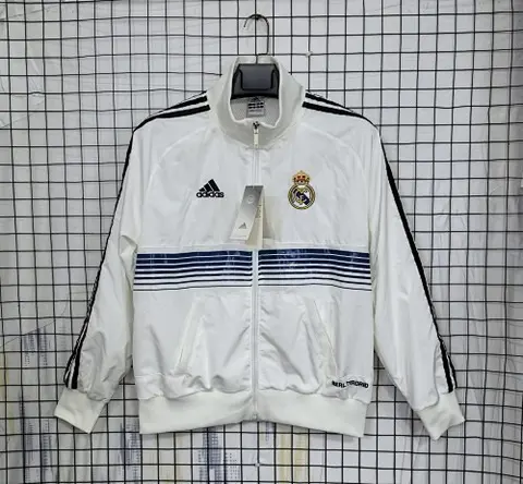 12/13 Real Madrid white Retro Windbreaker