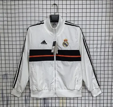 13/14 Real Madrid white Retro Windbreaker