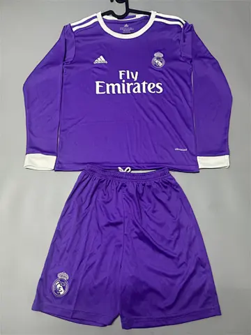 Ensemble de football enfant 16-17 R MAD — Extérieur · Rétro · Manches longues