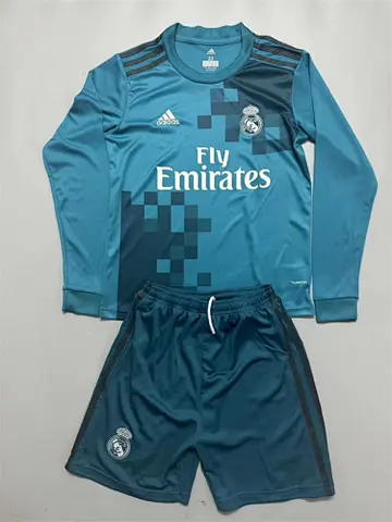Ensemble de football enfant 17-18 R MAD — Troisième maillot · Rétro · Manches longues