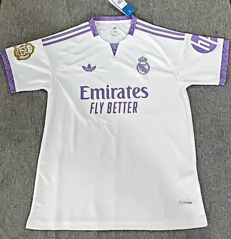 2026/27 Real Madrid 125th Anniversary White Purple Soccer Jersey S-4XL
