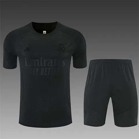 2026/27 Real Madrid All Black Training Suit Size S-2XL
