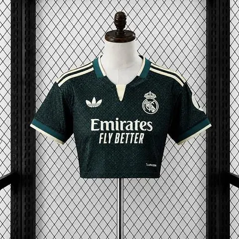 2026/27 Real Madrid Away Women's Crop Top Soccer Jersey S-2XL