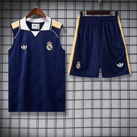 2026/27 Real Madrid Dark Blue Vest Suit S-2XL