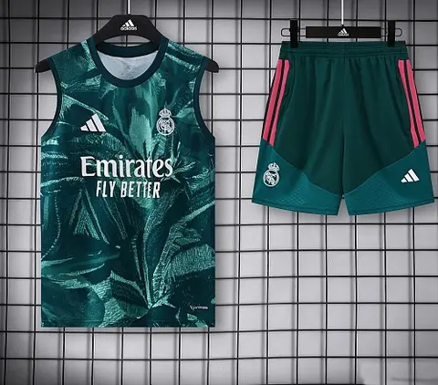 2026/27 Real Madrid Green Special Vest Suit S-2XL