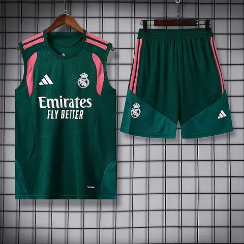 2026/27 Real Madrid Green Vest Suit S-2XL