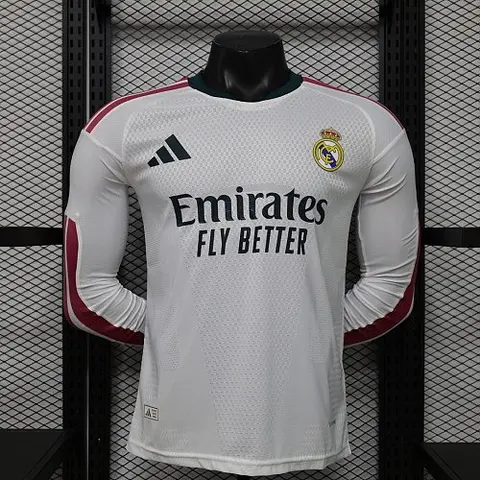 2026/27 Real Madrid Home Long Sleeve Player Version Jersey S-2XL
