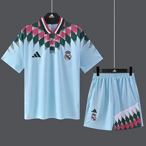 2026/27 Real Madrid Light Blue Retro Training Suit S-2XL