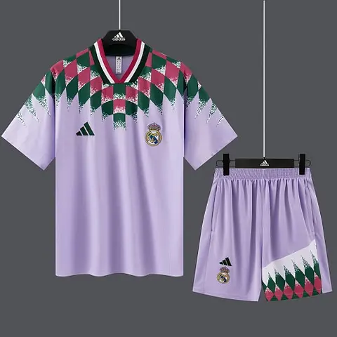 2026/27 Real Madrid Light Purple Retro Training Suit S-2XL