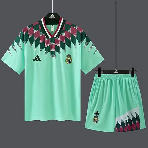 2026/27 Real Madrid Mint Green Retro Training Suit S-2XL