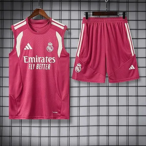 2026/27 Real Madrid Pink Vest Suit S-2XL