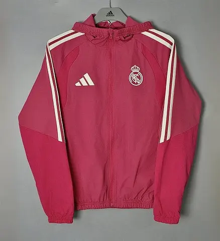 2026/27 Real Madrid Pink Windbreaker Jacket S-2XL