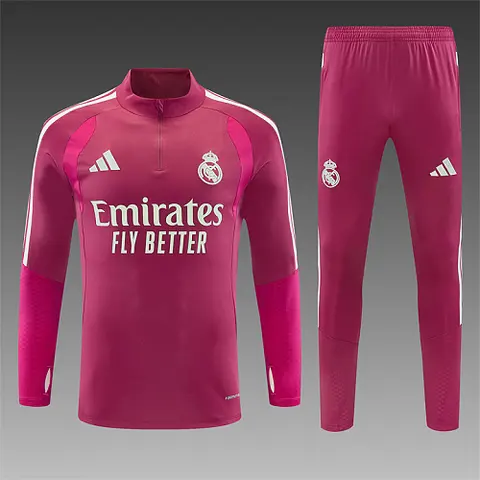 2026/27 Real Madrid Rose Half Zip Training Suit S-2XL