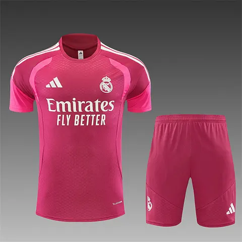 2026/27 Real Madrid Rose Red Training Suit S-2XL
